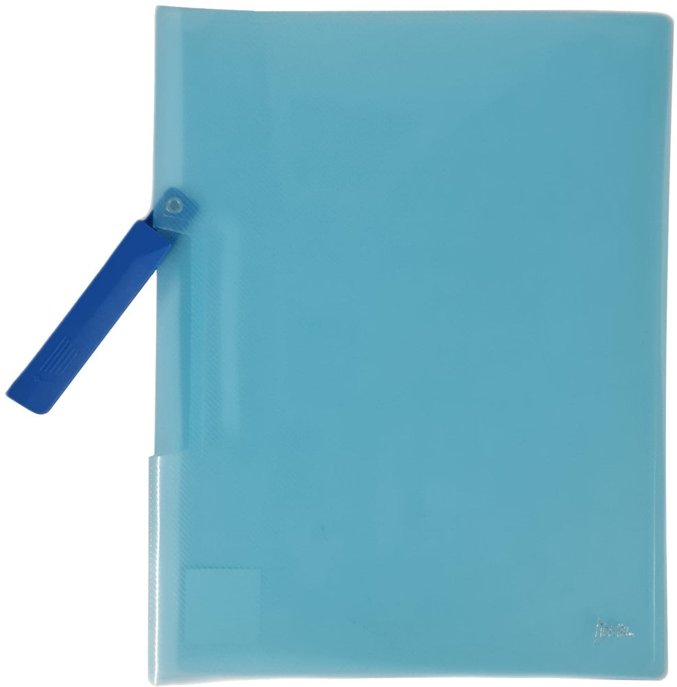 Fólder Plástico c/Clip Clip Lateral Libreto Azul Carta Irasa® LB-9051 Pieza 7501281990392