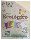 Papel Bond Color Recicla 100 c/100 Ante Suave Carta Irasa® 2038 Cien hojas 7501249820389 01