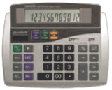 Calculadora Escritorio DC/Solar Pant.Abatible 12 Dígitos datexx® DD-820-B Pieza 767469428201
