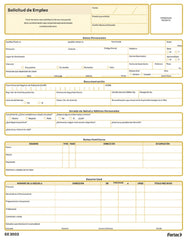 Block Solicitud de Empleo Paquete 2 Blocks 25 hojas x bloc Carta Fortec® SE-2002 [Paquete] 7502278540620 2