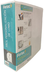 Carpeta 3 Argollas "D" 3" Blanco Carta Fortec® CBD-3 [Pieza] 7501091616840