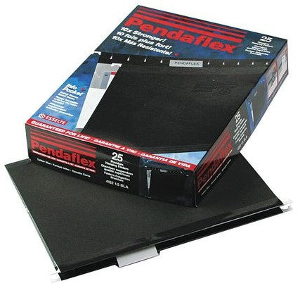 Fólder Colgante Ceja 1/5 c/25 Negro Carta Pendaflex® 4152 1/5 BLA Caja 78787425064 01