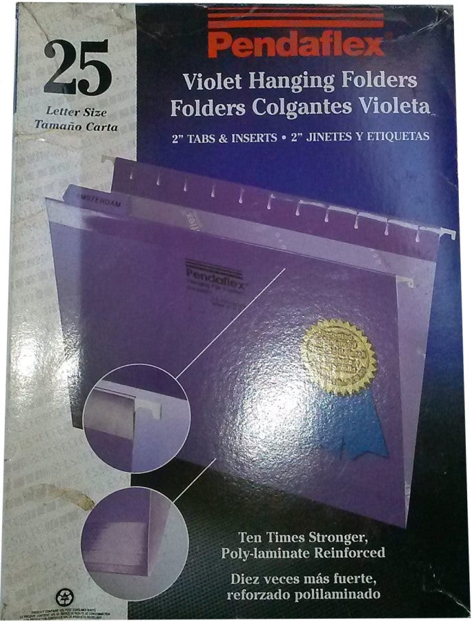 Fólder Colgante Ceja 1/5 c/25 Violeta Carta Pendaflex® 4152 1/5 VIO Caja 78787425354 02