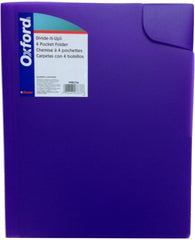 Fólder Plástico 1 y 3 Solapas Morado Carta Oxford® 99837M [Pieza] 78787078376
