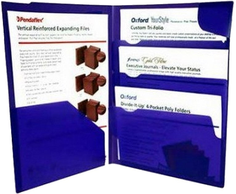 Fólder Plástico 1 y 3 Solapas Morado Carta Oxford® 99837M [Pieza] 78787078376 2