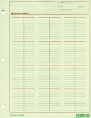 Block Columnas Esquema de Mayor M 50 hojas Carta pcform® ET-5003 [Pieza] 7501281971711
