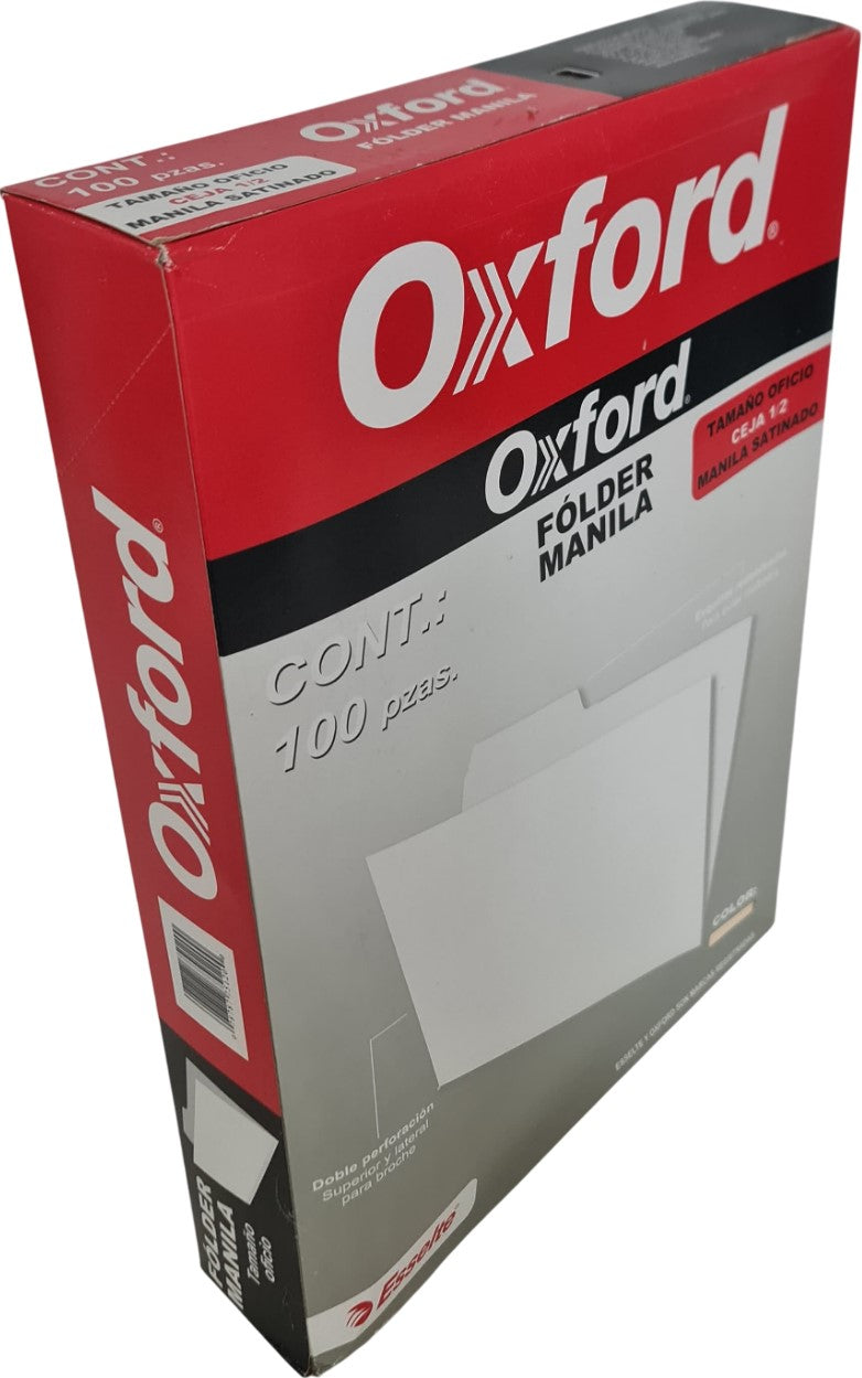 Fólder c/100 Crema Oficio Oxford® M751 1/2 [Caja] Imagen secundaria del producto