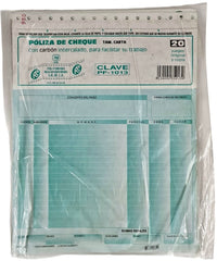 Block Póliza Cheques c/Carbón C 20 Juegos Carta Poliformas® PF-1013 [Pieza] 7501281971872 2