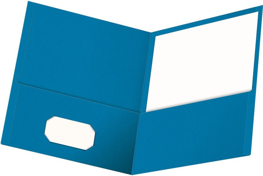 Fólder Doble Solapa Cartoncillo Gofrado Mate Azul Rey Carta Oxford® 57501 Pieza 78787575011 01