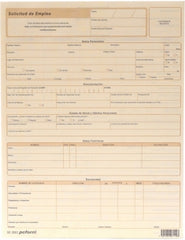 Block Solicitud de Empleo Paquete 2 Blocks 25 hojas x bloc Carta pcform® SE-2002 [Paquete] 7501281971193