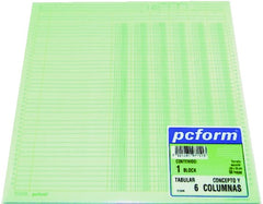Block Columnas con Concepto 6 50 hojas 28×28cm pcform® 3406 [Pieza] 7501281971513