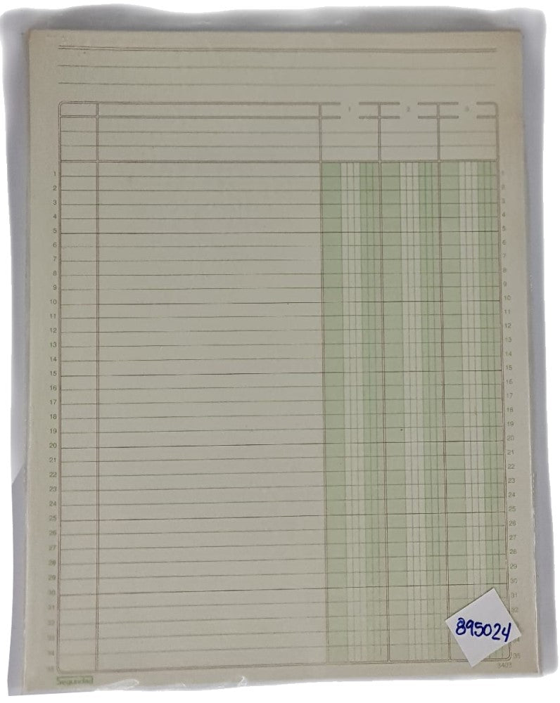 Block Columnas con Concepto 3 50 hojas Carta Segur® TC-3403 [Pieza]