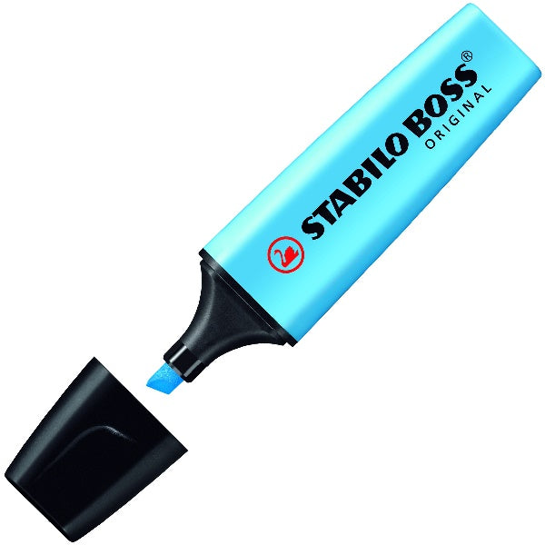 Marcador Textos Boss Original Azul Neón Stabilo® 70/31 Pieza 7501058014047 01