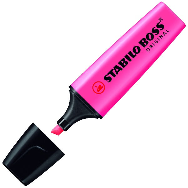 Marcador Textos Boss Original Rosa Neón Stabilo® 70/56 Pieza 7501058014023 01