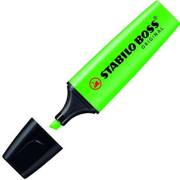 Marcador Textos Boss Original Verde Neón Stabilo® 70/33 Pieza 7501058014016 01