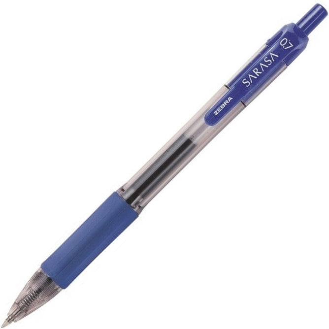 Bolígrafo Retráctil Gel Sarasa Azul Medio .7mm Zebra® 8801 [Pieza] 7501901699797