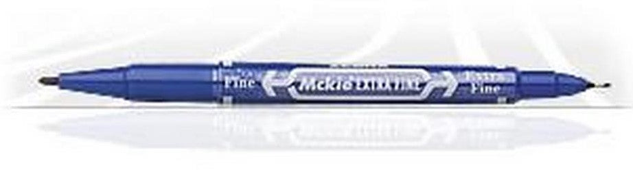 Marcador Permanente Doble Punta Mckie Azul Extra Fino Zebra® 4001 [Pieza] 7501901640010