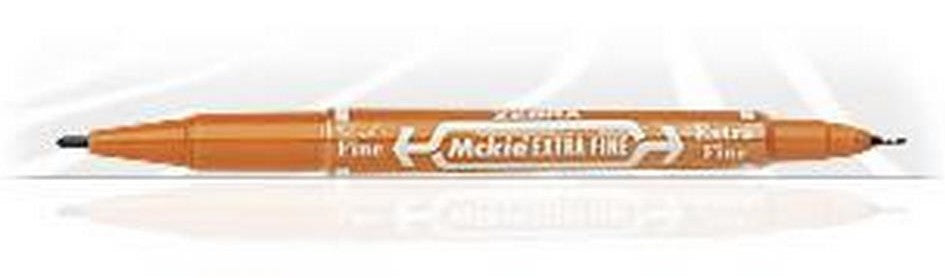 Marcador Permanente Doble Punta Mckie Café Extra Fino Zebra® 4008 [Pieza] 7501901640089