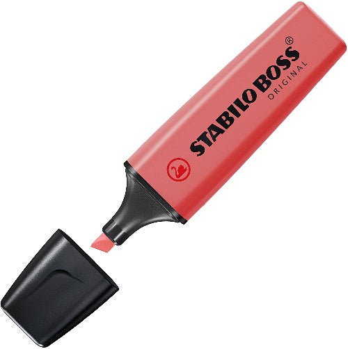 Marcador Textos Boss Original Rojo Neón Stabilo® 70/40 Pieza 4006381333658 01