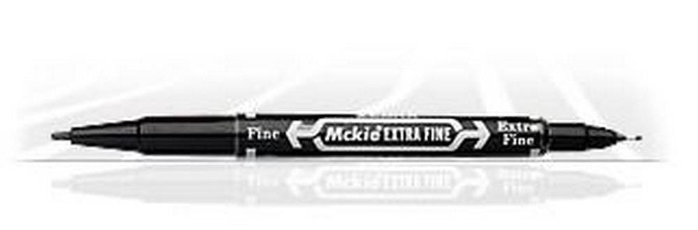 Marcador Permanente Doble Punta Mckie Negro Extra Fino Zebra® 4000 [Pieza] 7501901640003