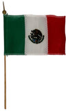 Bandera de México en tela #2 Tricolor 10×16cm Proesa® Pieza