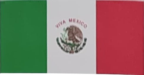 Bandera de México papel Bond Súper Mini 10×5.5cm Diz&art® Pieza 7501688506059 01