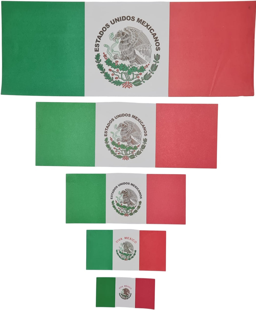 Bandera de México papel Bond Súper Mini 10×5.5cm Diz&art® Pieza 7501688506059 02