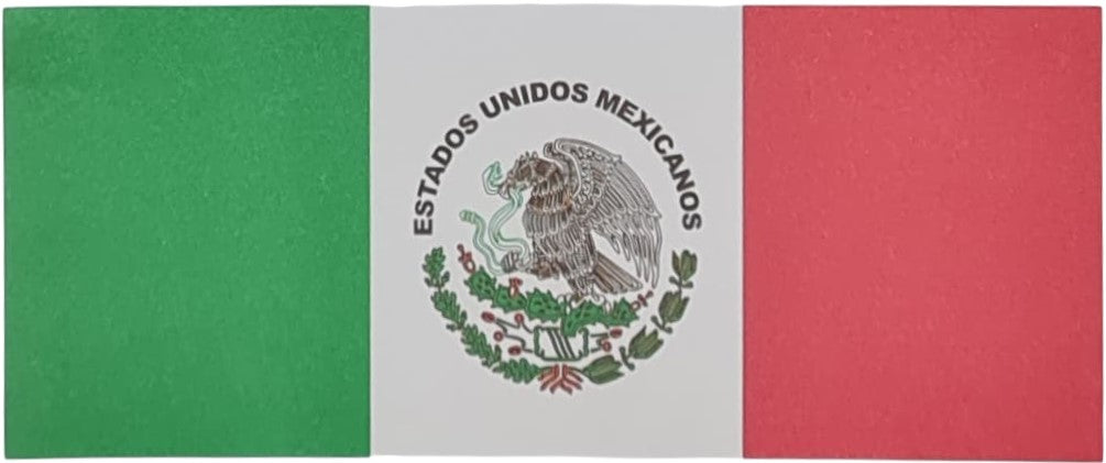 Bandera de México papel Bond Chica 22.5×9.5cm Diz&art® Pieza 7501688506073 01 Imagen principal del producto