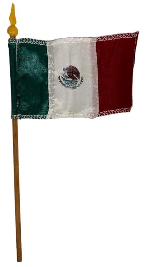 Bandera de México en tela #1 Tricolor 8×12cm Proesa® [Pieza]
