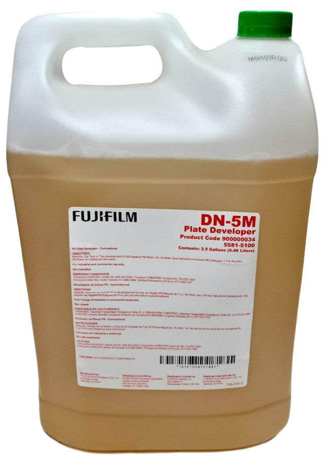 Revelador p/Placas Negati DN-5M Automatico 900000034 2.5 Galons Fuji® 5581-5100 [Contenedor plástico]