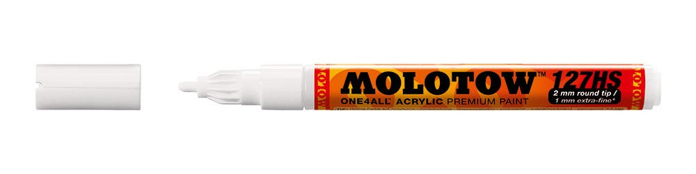 Marcador Molotow 127hs One 4 All Acrílico Signal White 2mm MOLOTOW™ 160 Pieza 4250397600147 01