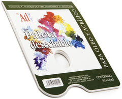 Paleta Desechable Tipo Block #0 50 hojas 15×21.5cm Atl® 762 [Pieza] 7501139114154