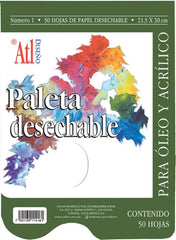 Paleta Desechable Tipo Block #1 50 hojas 21.5×30cm Atl® 763 [Pieza] 7501139114161