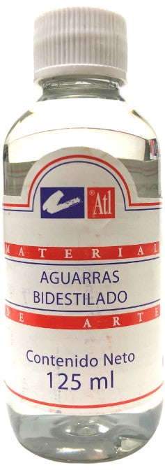 Aguarrás Bi-Destilado Plástico 125ml Atl® Contenedor plástico 7501139110217