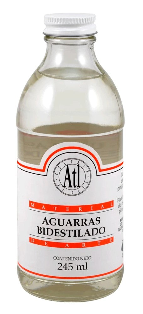 Aguarrás Bi-Destilado Vidrio 245ml Atl® [Frasco] 7501139110224