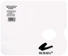 Paleta de Acrílico Rectangular 19.5×25cm Alt® 14334 [Pieza] 7501139112389