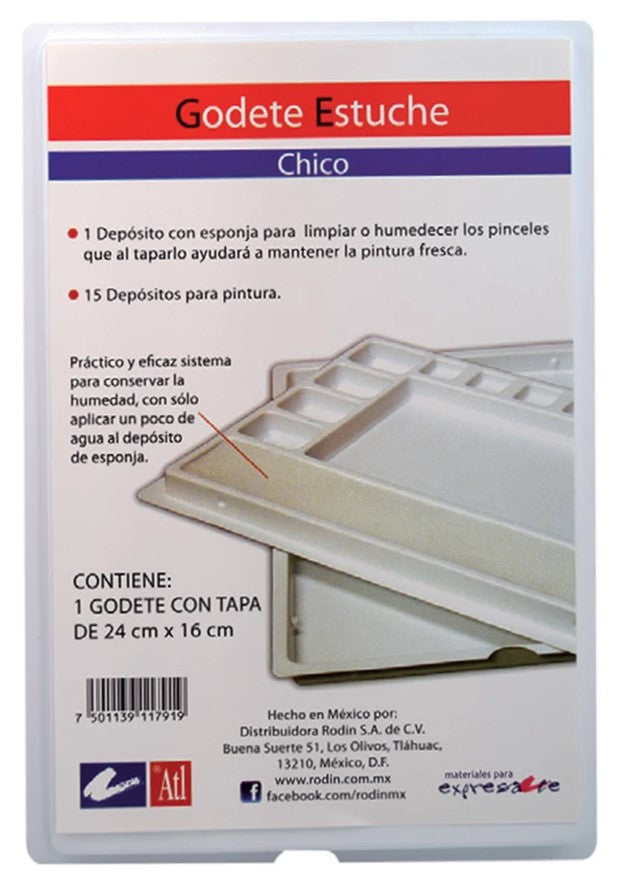 Godete de Plástico Rectangular c/Tapa 15 Cavidades 16×24cm Alt® [Pieza] 7501139117919