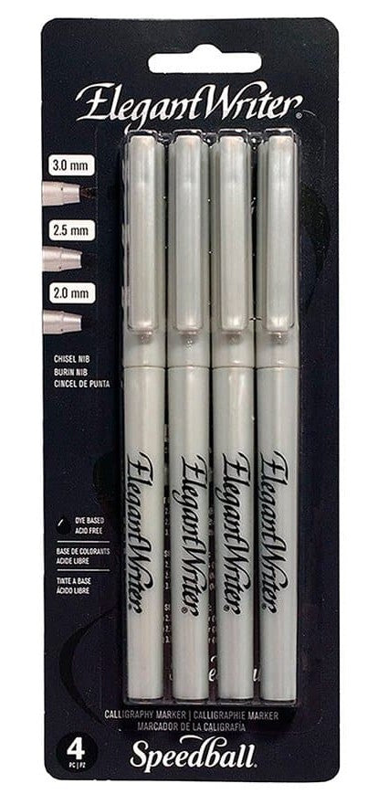 Caligrafía Marcador Elegant Writer c/4 +Manual Blíster Speedball® [Paquete] 651032028809