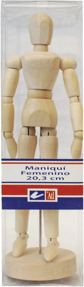 Maniquí de Madera Articulado Masculino 31cm Alt® [Pieza] 7501139143437