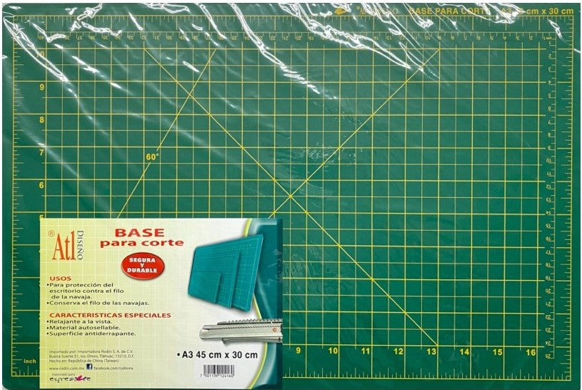 Base p/Corte T.M.S Verde 30×45cm Alt® [Pieza] 7501139124160