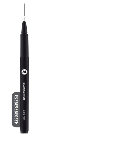 Estilógrafo Molotow Blackliner Negro 0.05mm MOLOTOW™ 22495 Pieza 4250397639253 01 Imagen principal del producto
