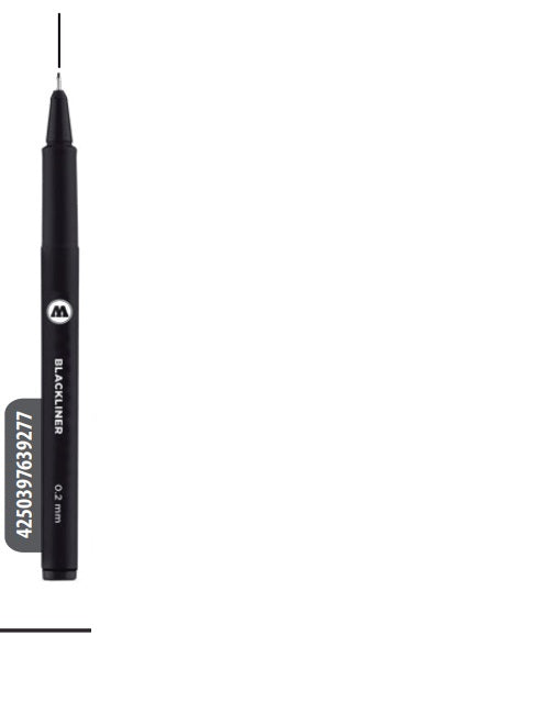 Estilógrafo Molotow Blackliner Negro 0.2mm MOLOTOW™ 22497 Pieza 4250397639277 01