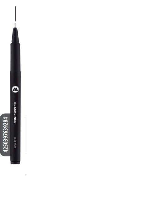 Estilógrafo Molotow Blackliner Negro 0.3mm MOLOTOW™ 22498 Pieza 4250397639284 01