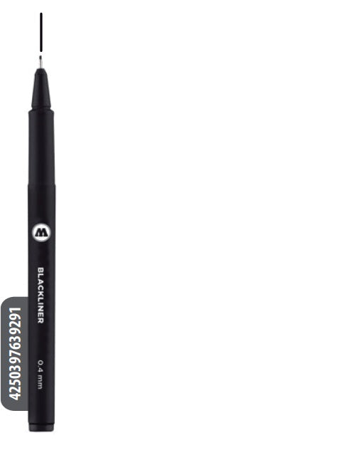 Estilógrafo Molotow Blackliner Negro 0.4mm MOLOTOW™ Pieza 4250397639291 01