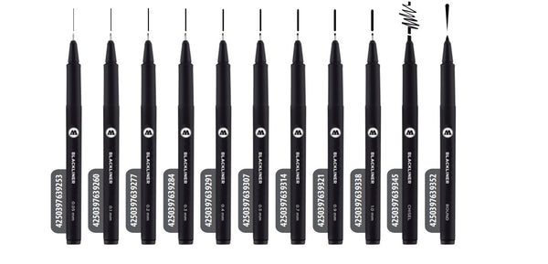 Estilógrafo Molotow Blackliner Negro 0.7mm MOLOTOW™ 22501 Pieza 4250397639314 02
