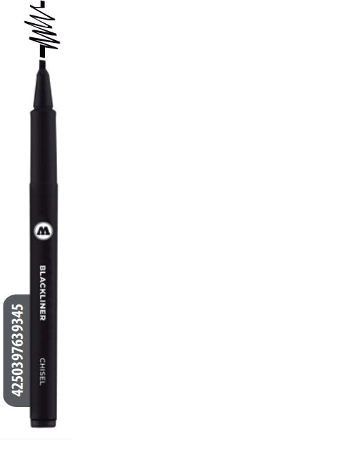 Estilógrafo Molotow Blackliner Negro Cincel MOLOTOW™ 22504 Pieza 4250397639345 01