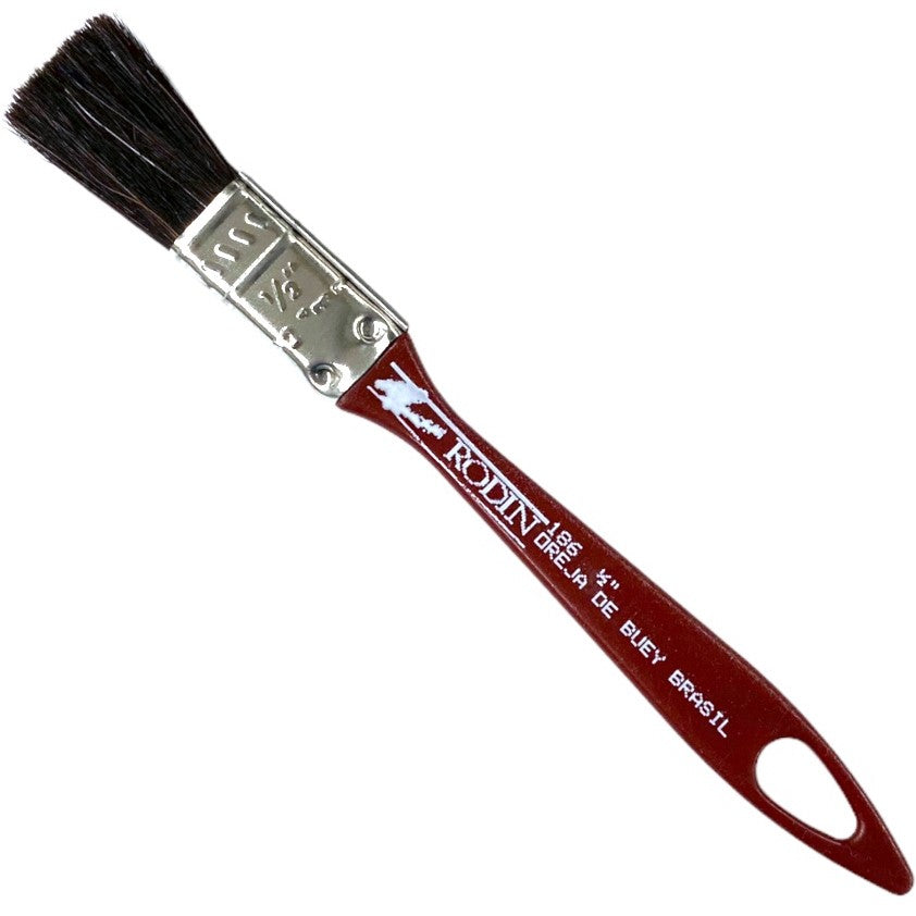 Brocha Oreja de Buey s/186 Recta ½" Castaño Corta Tigre® [Pieza] 7891395018786