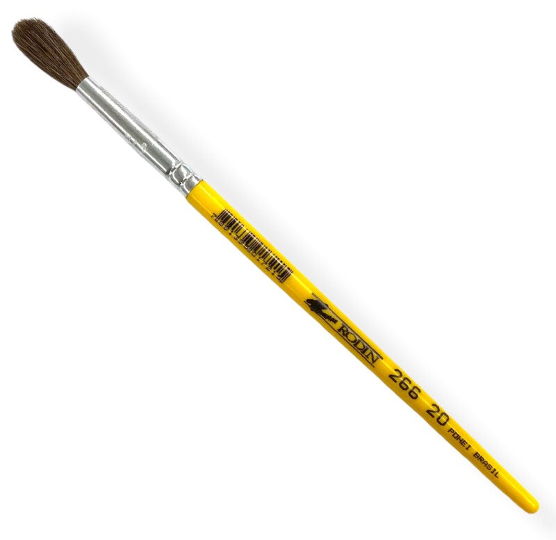 Pincel p/Acuarela 266 Redondo pelo de Camello #20 Amarillo Corto Rodin® 266-20 Pieza 7501139191759 0 Imagen principal del producto
