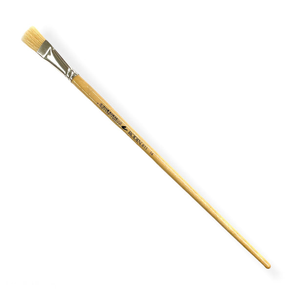 Pincel p/Oleo 811 Plano pelo Cerda #14 Natural Largo Rodin® 811-14 [Pieza] 7501139192077