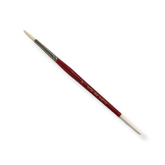 Pincel p/Acrílico 9700 Redondo Sintético #7 Blanco-Rojo Corto Rodin® 9700-7 [Pieza] 7501139129936